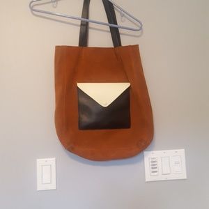Color block zara tote